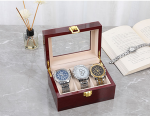 Toptan özel <span class=keywords><strong>Logo</strong></span> tek saat saklama kutusu Vintage piyano tasarım ahşap hazırlanmış ahşap kutu - Product Image 2