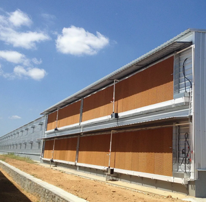 Casa de Campo Moderna Pré-fabricada em Estrutura de Aço Personalizada com Painel Sanduíche para Uso Avícola - Product Image 1