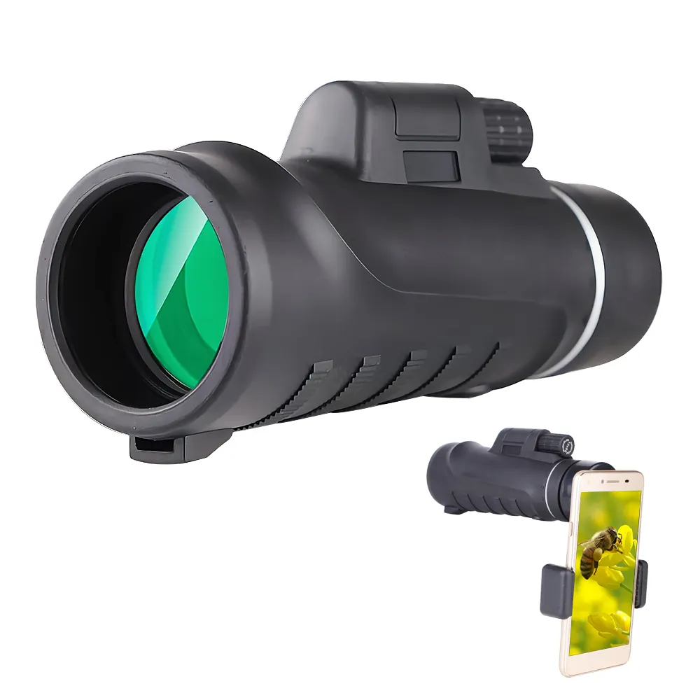 HD new product 40x60 10x42 12x50 monocular night vision monocular telescope for mobile phone smartphone iPhone x