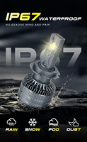Bombilla LED para Faros Delanteros de Coche GOODZOOM de Aluminio IP67 Resistente al Agua H7 H11 H4 H1 H7 H11 9005 9006 con Ventilador de Refrigeración