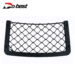 Bus seat back magazine pocket net