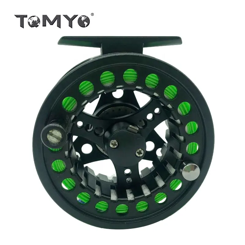 ToMyo Fly Reel with Line Combo Large Arbor Aluminum Fly Fishing+Reels Automatic