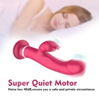 Vibromasseur Lapin en Silicone pour Poupée Sexuelle, Double Stimulation Point G et Léchage, 10 Fréquences, Ventouse, Étanche, Rechargeable USB