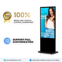 Refee - Pantalla Digital Android de 43 Pulgadas con Soporte de Pie, Ultra Delgada, Pantalla Táctil LCD para Publicidad, Kiosco