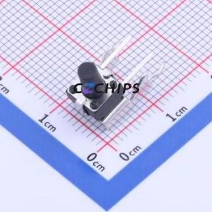 K2-1102BG-L4CW-01 Tactile Switch Bent Lead Through Hole,6x6mm Switch 2.5N Right Angle Insert 6mm 6mm - Product Image 1