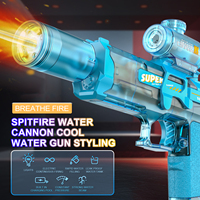 Pistolet à eau transparent automatique Yaxin pour l'été, avec lumières LED, pistolet à eau électrique pour adultes et enfants