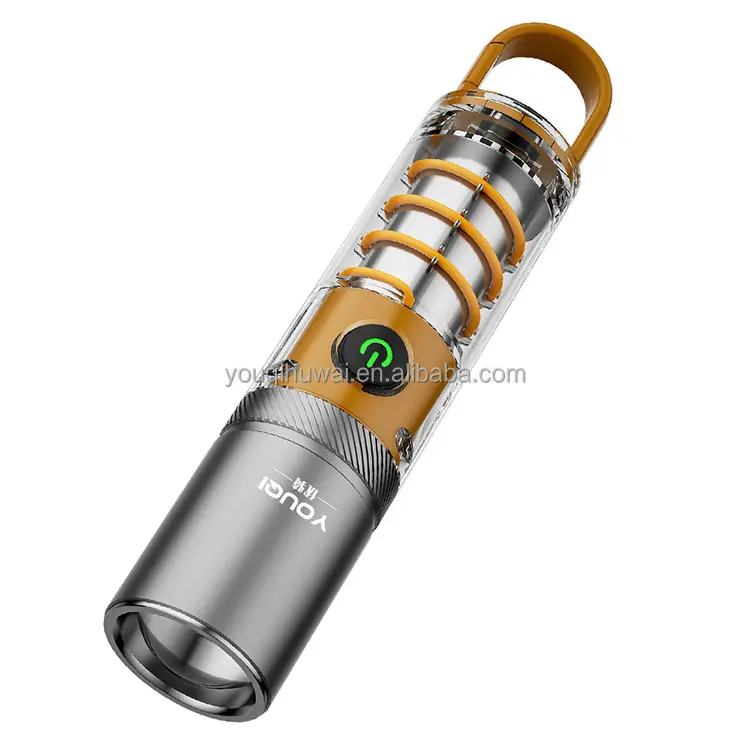 YOUQI Großhandel Schlussverkauf Camping taktische Taschenlampe tragbar langer Schuss starkes Licht LED-Torch USB wiederaufladbare Taschenlampe
