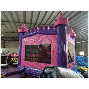 Castillo Inflable Morado y Rosa con Techo Crenulado, de Grado Comercial, para Niños, para Fiestas de Cumpleaños y Eventos al Aire Libre - Product Image 6