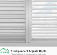 Pergola motorisée en aluminium imperméable pour patio, mobilier de jardin, gazebo à lames orientables, bioclimatique