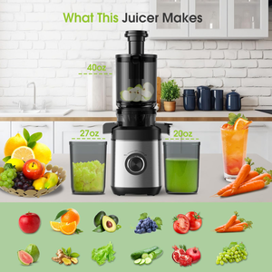 Low Speed High Yields Rate Centrifugal Masticating Juicer Extractor <b>Machine</b> Commercial Electric Household Self Cleaning Reverse - Product Image 2