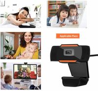 1080P HD Webcam cámara Web PC cámaras Web controlador USB-Webcams con micrófono para teleconferencia Streaming en directo