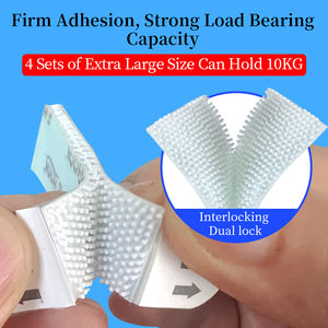 Bandes de fixation <span class=keywords><strong>pour</strong></span> <span class=keywords><strong>cadre</strong></span> photo, adhésif puissant, film papier, sans dommage, fermeture à pression moyenne, commandes - Product Image 2