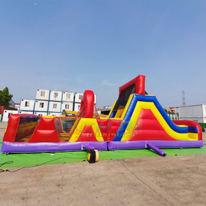 Large outdoor party bounce house and slide commercial <b>inflatable</b> obstacle course for adults - Product Image 1