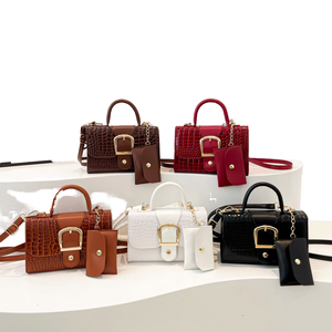 Sac à bandoulière pour femme en PU avec petite pochette, doublure en polyester, mode hiver 2025 - Product Image 1