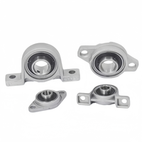 Roulement à bride en alliage de zinc UP08 UP000 UP001, 8 mm, 10 mm, 12 mm, à 2 boulons, précision P6 pour machines CNC