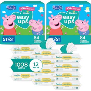 กางเกงซับฉี่เด็กผู้หญิง Pampers Easy Ups ไซส์ 5T-6T ผ้าฝ้าย สำหรับฝึกการขับถ่าย ป้องกันการรั่วซึม สำหรับเด็กวัยเตาะแตะ - Product Image 6