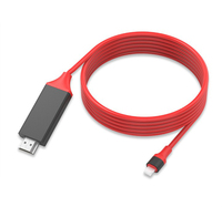 Cable Adaptador Convertidor de AV Digital a Lightning para Proyector, Monitor, HDTV, Diseño Duradero
