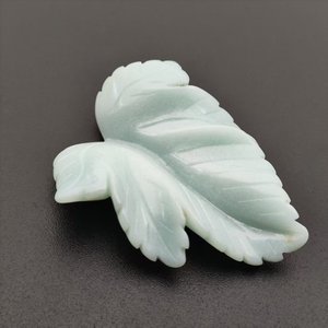 OEM High quality Handcraft Blue Quartzite 24mm-41mm Gemstone blue Various styles Leaf For Design - Product Image 6