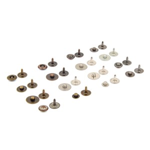 Custom Logo Rivets 9.5mm/11mm/11.5mm/12mm/12.5mm/13mm/14mm Custom Denim Flatback Close-End Jeans Button Rivets <b>Brass</b> Rivet - Product Image 3