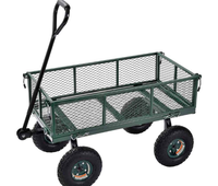 Benne basculante utilitaire de chariot de jardin robuste avec connecteur de traction pour chariots à main et chariots