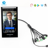 Tablette de reconnaissance faciale IA Portworld 8 pouces avec ports relais/GPIO/USB pour système d'accès sécurisé et de gestion des présences