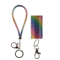 Porte-clés d'autodéfense pour femme avec alarme, coque en strass