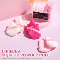 Éponge de maquillage ronde de luxe, écologique, sans latex, pour l'application de poudre libre sur le visage, couleur et logo personnalisés