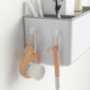 Support mural de rangement pour sèche-cheveux de haute qualité, sans perçage, en plastique, pour salle de bain - Product Image 3