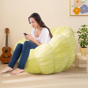 Hiện Đại Tufted Beanbag <span class=keywords><strong>Sofa</strong></span> Ngả Thoải Mái Đồ Nội Thất Nhà Thời Trang Bí Ngô Túi Đậu Ghế <span class=keywords><strong>Sofa</strong></span> Người Lớn - Product Image 4
