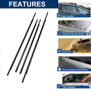 Juego <span class=keywords><strong>de</strong></span> 4 Burletes para Ventanas para Toyota <span class=keywords><strong>Sienna</strong></span> 2011-2020 6821008020 6818008020 6823008020 6816008020 - Product Image 3