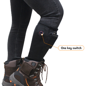 Haute qualité 7.4V électrique Rechargeable chaussettes de <span class=keywords><strong>Ski</strong></span> chauffantes mince hiver extérieur thermique Logo <span class=keywords><strong>motif</strong></span> bas chauffant cheville bas - Product Image 3