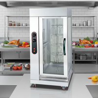 Rôtissoire à poulet commerciale en acier inoxydable FuQi GB-306, four à gaz 7500W, garantie 1 an, écologique