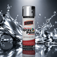 Peinture en aérosol effet miroir chromé facile à appliquer, effet métallique, 400 ml, revêtement liquide acrylique pour meubles DIY