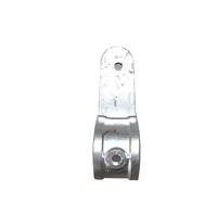 Connecteur en croix à 4 voies en fonte galvanisée avec collier de serrage pour structure de terrain de jeu