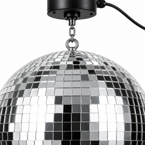 Espejo Esférico Motorizado de 20-50cm, Facetas de Cristal Auténtico Plateadas para Eventos Escénicos - Product Image 4