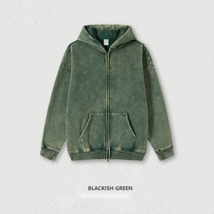 Sudadera <span class=keywords><strong>con</strong></span> <span class=keywords><strong>capucha</strong></span> desgastada Gsm de peso pesado para hombre, sudadera en blanco <span class=keywords><strong>con</strong></span> <span class=keywords><strong>estampado</strong></span> 3D lavado Vintage de ácido oscuro Rad, talla grande - Product Image 3