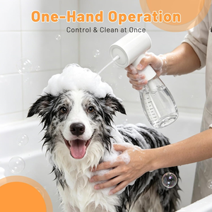 Souffleur de mousse électrique pour chien 650 ml rechargeable, faible bruit, shampoineur automatique pour animaux, mousse riche et dense pour chiens et chats de <span class=keywords><strong>petite</strong></span> et moyenne taille EasyOEM - Product Image 6