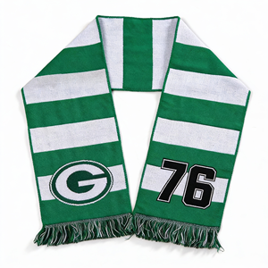 خدمات تصميم نمط وشاح خفيف الوزن من الأكريليك مخصص للرجال متخصصون في الأوشحة الطويلة للأندية الدولية الكبرى - Product Image 1