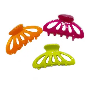 Custom High Quality Acetate Hair Claws African Large Size Hair Grip Simple Hollow-out Design Hair Grip for Women