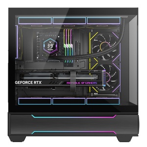 Custom fabbrica Full Tower pannelli di vetro per Pc custodia <span class=keywords><strong>Cpu</strong></span> Cabinet Atx <span class=keywords><strong>Gaming</strong></span> RGB Gabinete Pc View <span class=keywords><strong>Computer</strong></span> PC custodia - Product Image 6