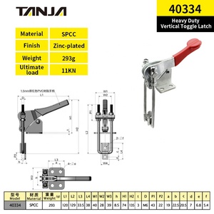 Adjustable <strong>toggle</strong> latch small size <strong>toggle</strong> <strong>clamp</strong> for toolbox zinc-plated heavy duty vertical spring hasp for packing case - Product Image 4