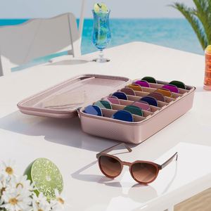 Estuche de Almacenamiento para Gafas con Múltiples Ranuras, Bolsa de Almacenamiento Rectangular Personalizada para Gafas de Sol de Viaje - Product Image 5
