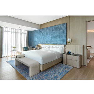 3 Star Hotel Furniture Set Project Modern Design Hotel Room Furniture Custom <b>Low</b> Cost King Queen Single Double Wooden <b>Bed</b> <b>Frame</b> - Product Image 2