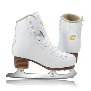 حذاء تزلج على الجليد (متوسط اللون) من GRAF مقاس 4.0 ملم بدقة عالية مصنوع من الصلب الكربوني للبالغين يصلح للكاثيكومين الآسيوي فقط