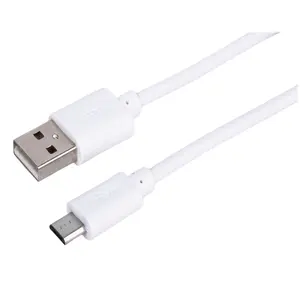 Kabel usb sinkronisasi ponsel pintar, kabel USB mikro 5 Pin putih untuk ponsel tipe-c usb untuk android