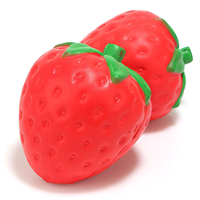 Jouets anti-stress en PU Squishies Jumbo à remontée lente en forme de fraise pour enfants