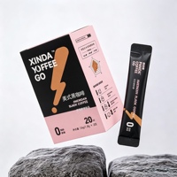 Boîte cadeau personnalisée pour café instantané, avec couvercle rabattable, en carton, avec logo personnalisé imprimé, finition mate lisse