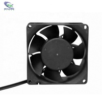 Haute vitesse 80X38mm double roulement à billes ventilateur de refroidissement DC 24V 0.45A lames en plastique Source d'alimentation électrique OEM personnalisable