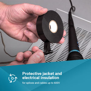 10เมตรสีดำสีขาวสีแดงสีฟ้า3Mx 3/4 Inchx33ฟุต10เมตรสายเทียมฉนวนกันไฟฟ้าไวนิลสารหน่วงไฟเทปพีวีซี - Product Image 5