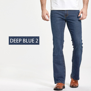 Venta al por mayor ligeramente acampanado Slim Fit famoso pantalones desgastados estiramiento versión suelta Denim Plus Size Brand Jeans de hombre - Product Image 3